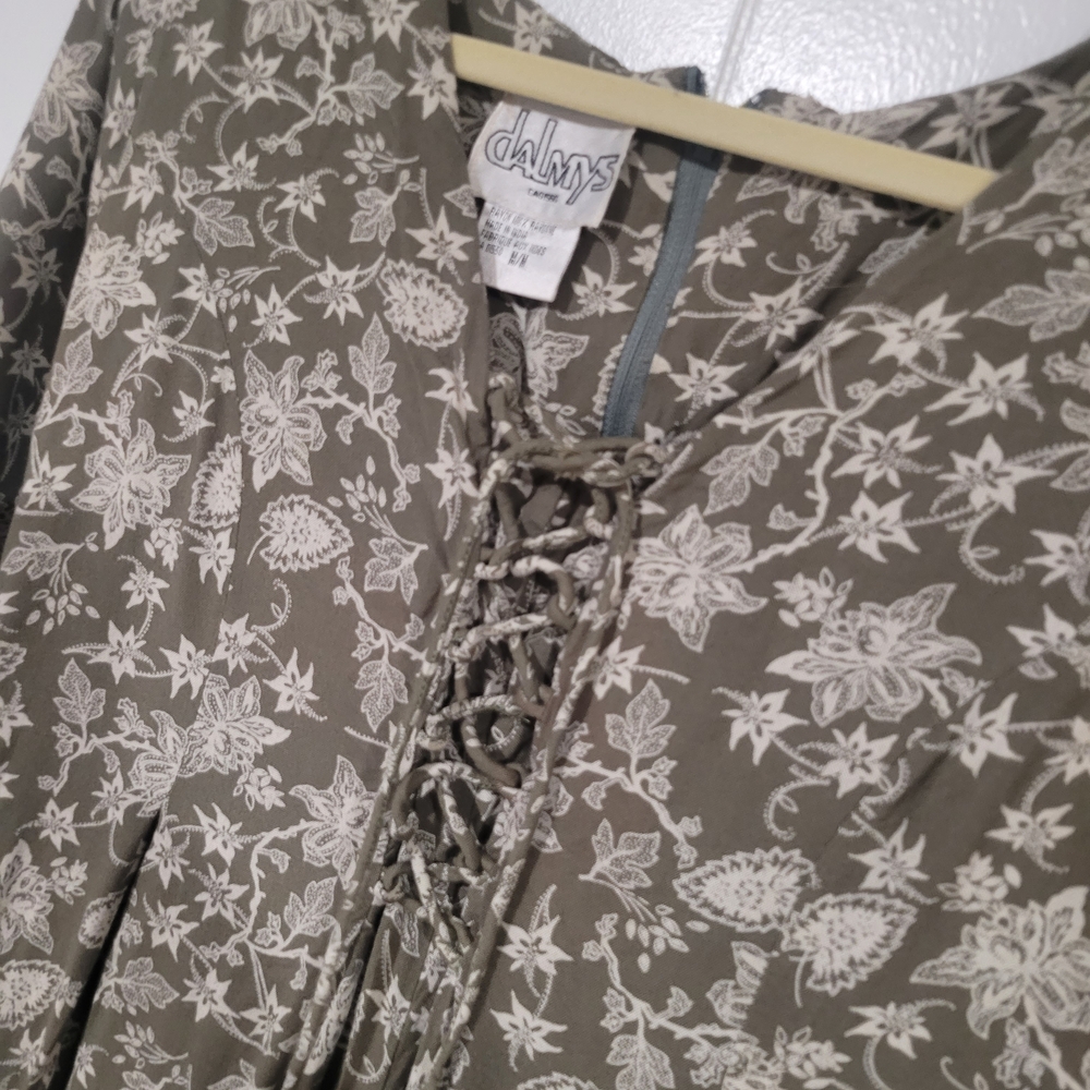 Canadian Vintage Dalmys 80s Boho Country Charm Wide Legged Jumper - Picture 2 of 8